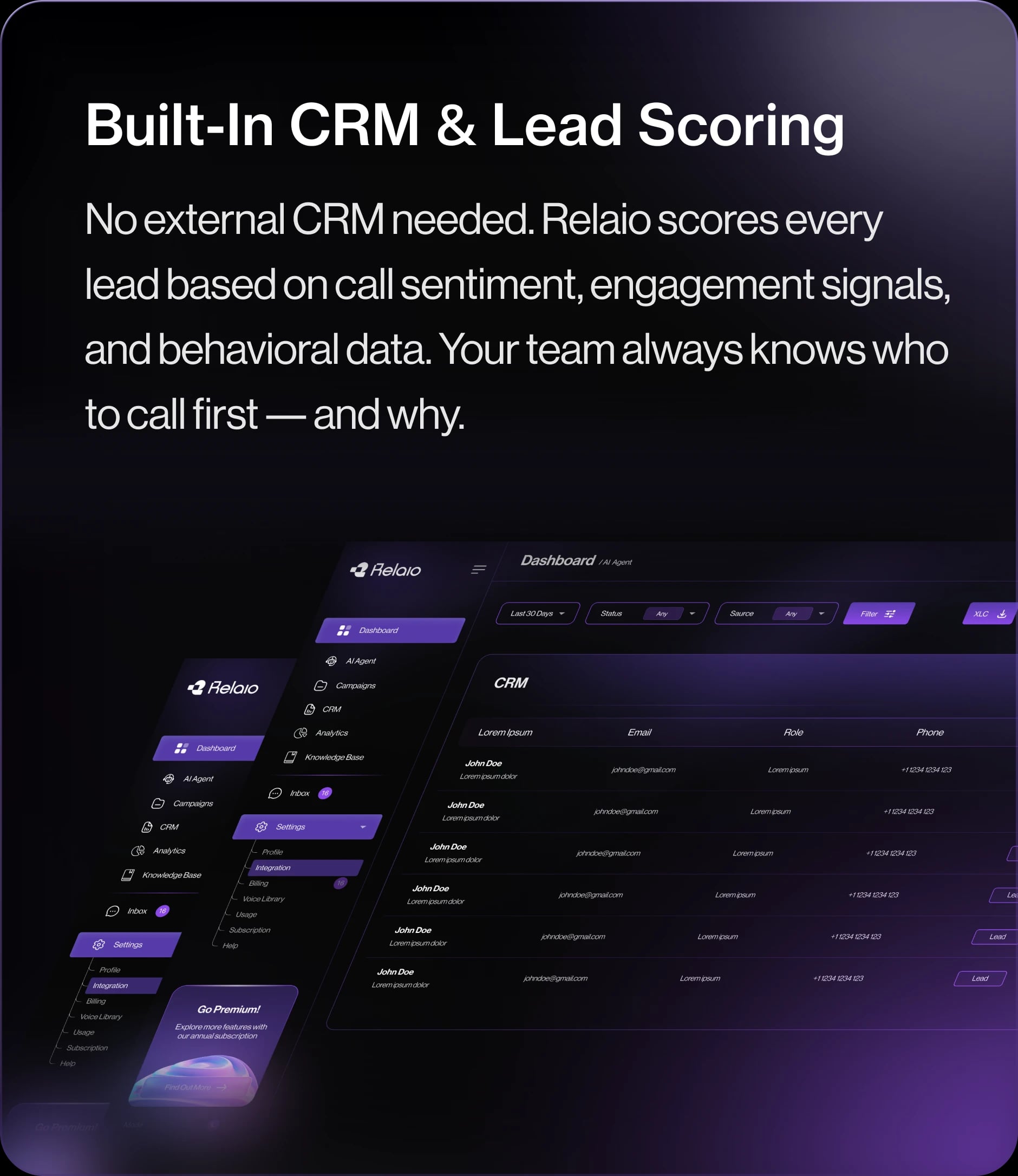 Built-In CRM