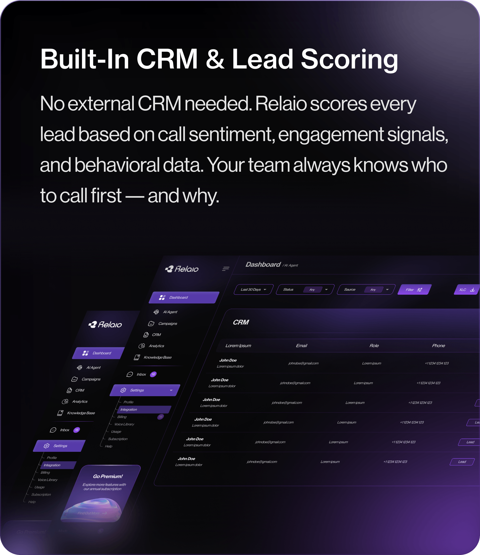 Built-In CRM